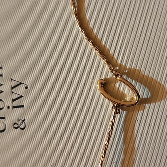 Crown & Ivy Gold Bracelet Initial C - Picture 2 of 3